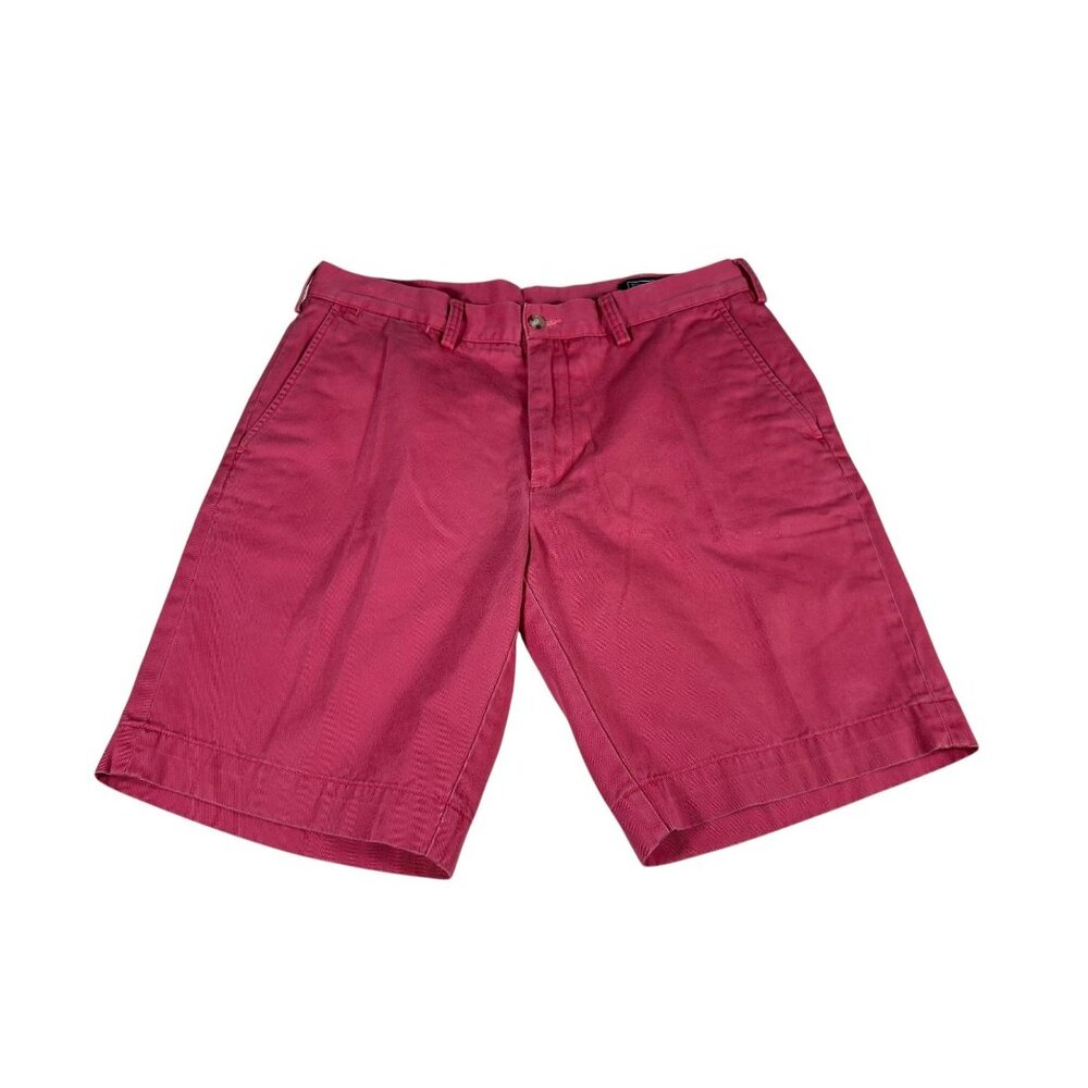 POLO by Ralph Lauren Chino Shorts PInk Red Mens Sz 34 Classic Fit 9"